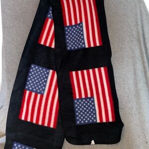 American Flag Pattern Scarf Fleece